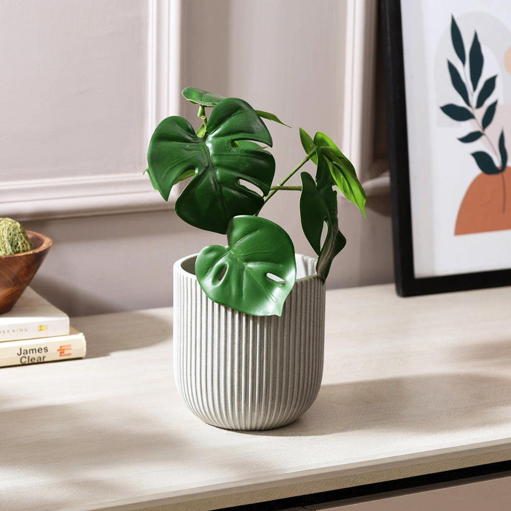 Toro Barrel Planter Small - Light Grey
