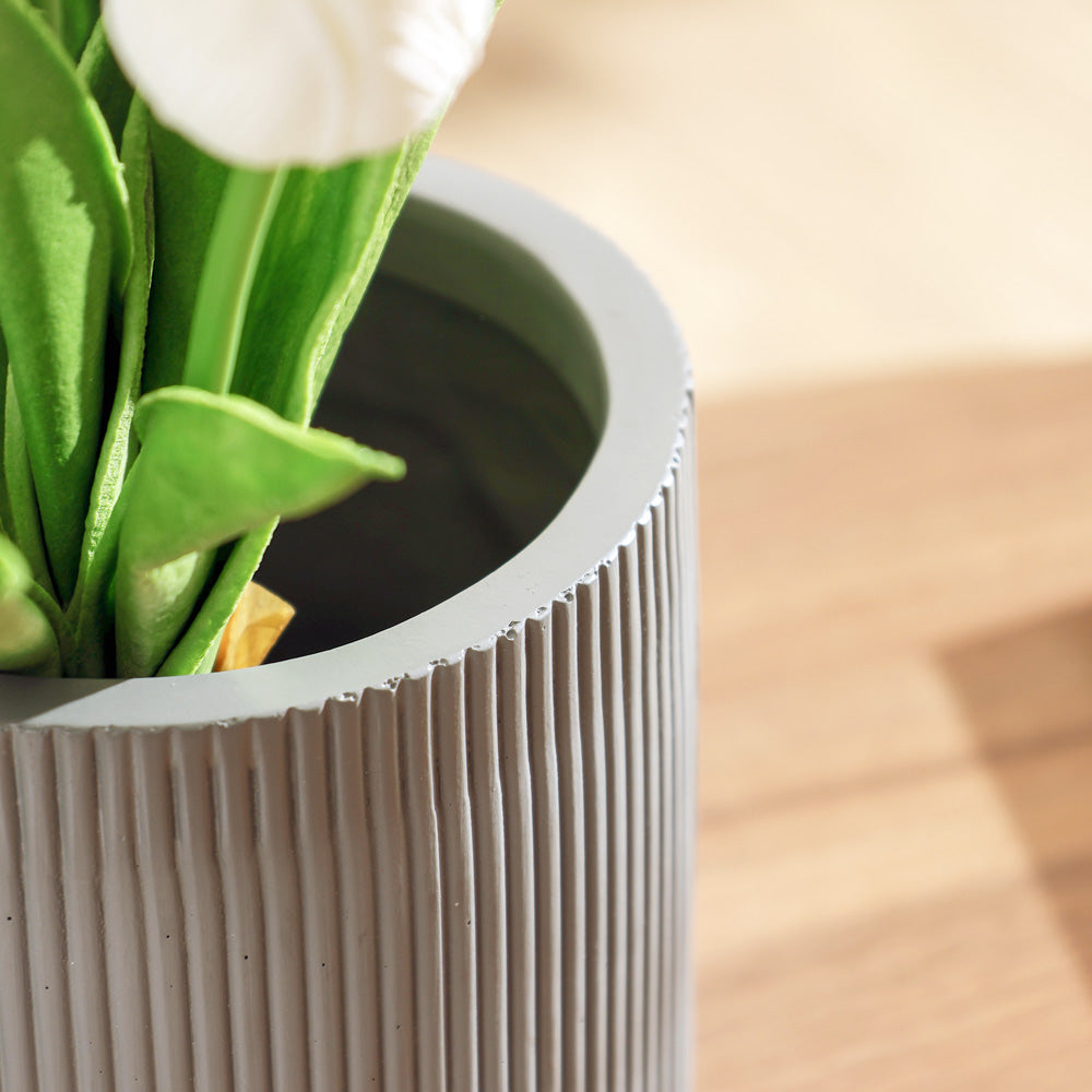 Toro Barrel Planter Small - Dark Grey