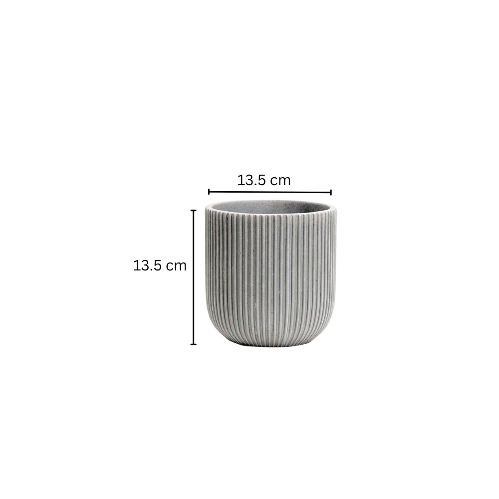 Toro Barrel Planter Small - Light Grey