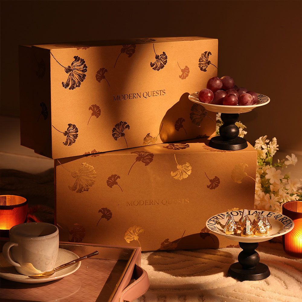 Tosca Elevated Serving Plate 2-piece Gift Set  - Cream