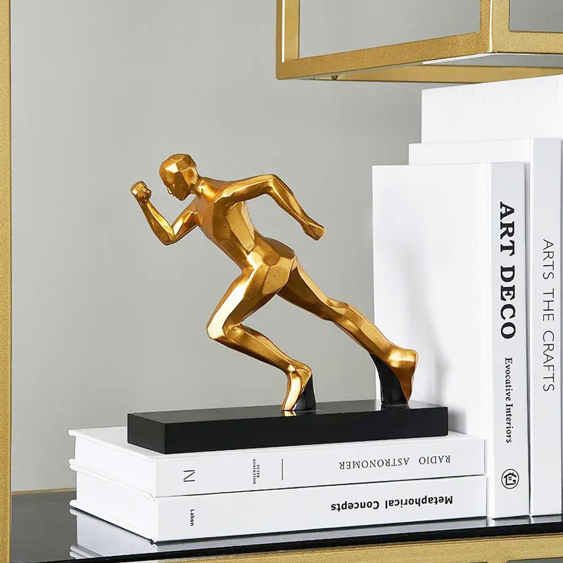 Track Runner Decorative Sculpture - Gold