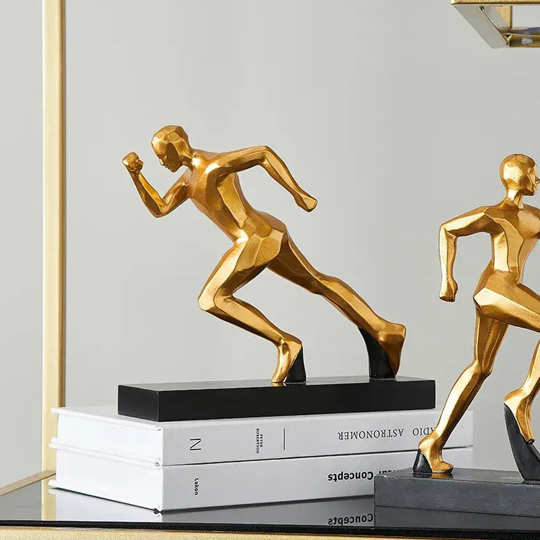 Track Runner Decorative Sculpture - Gold