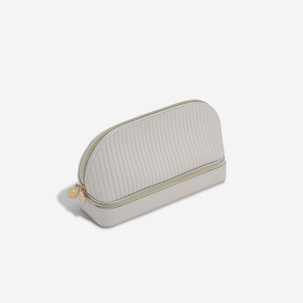 Travel Cosmetic & Jewellery Bag - Limestone