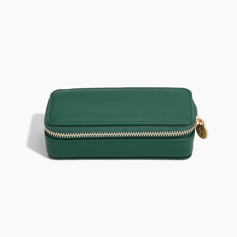 Travel Jewellery Pouch Medium - Forest Green