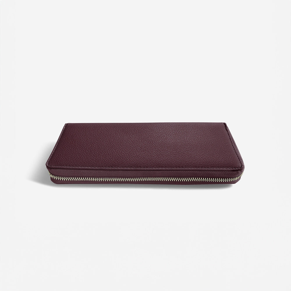 Travel Jewellery Roll Medium - Burgundy