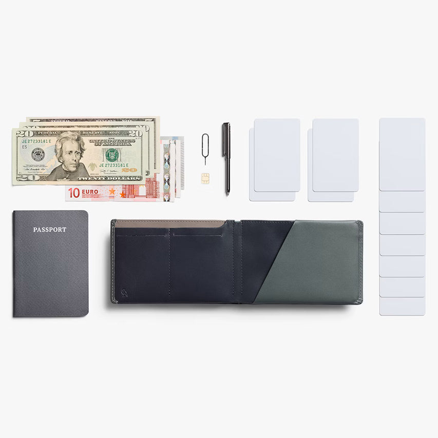 ベルロイ Travel Wallet RFID保護 everglade Bellroy Travel Wallet - Everglade