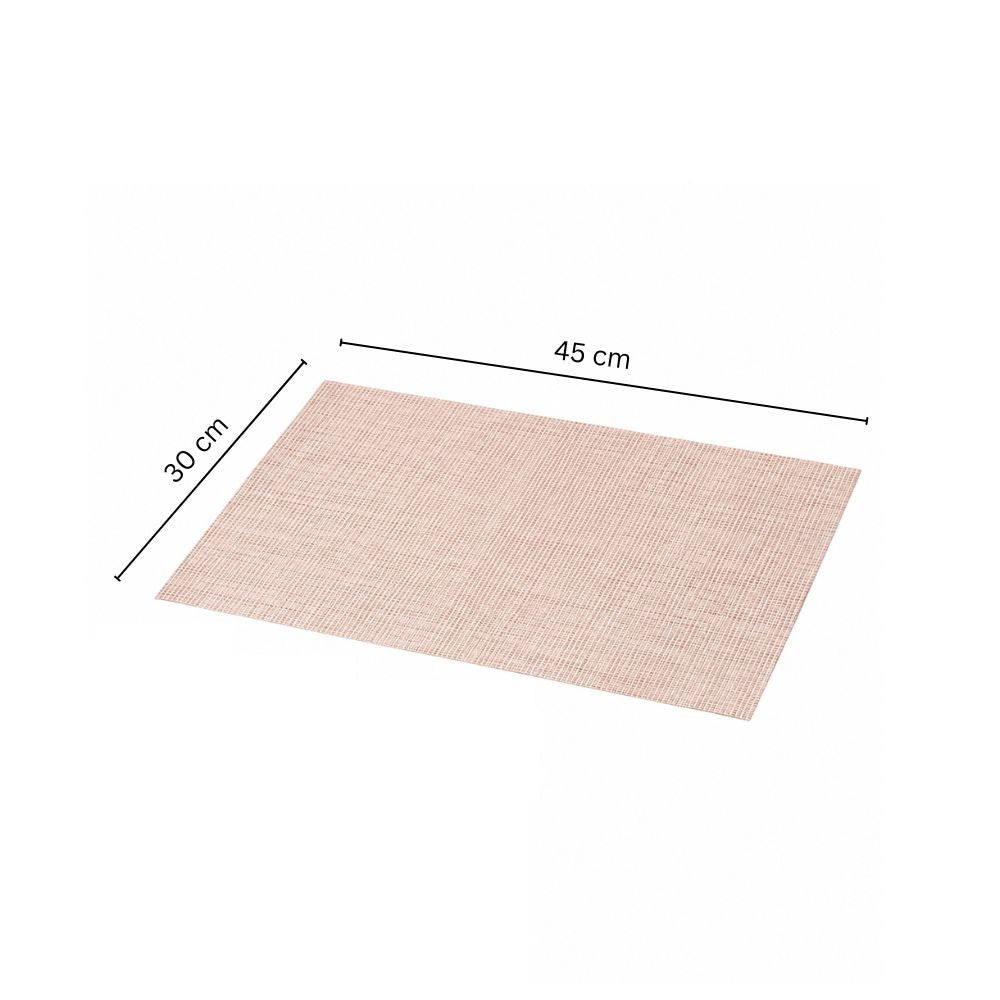 Trellis Mesh Rectangular Placemats, Set of 4 - Beige