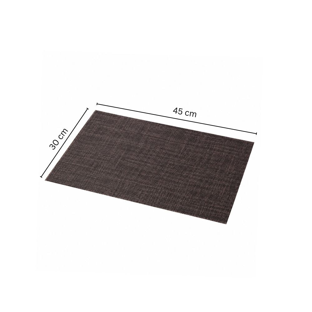Trellis Mesh Rectangular Placemats, Set of 4 - Charcoal