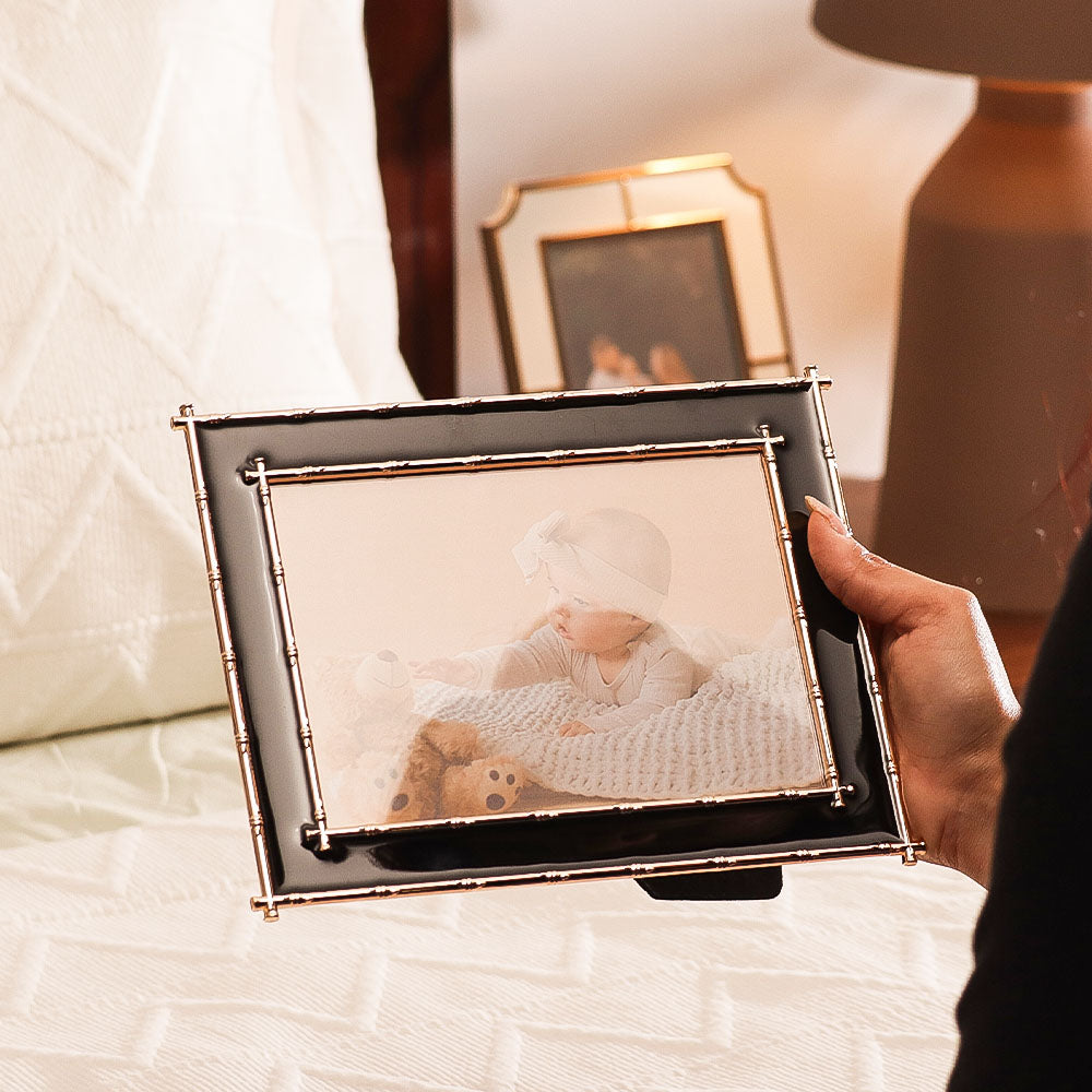 Tress Photo Frame Large - Black Gold