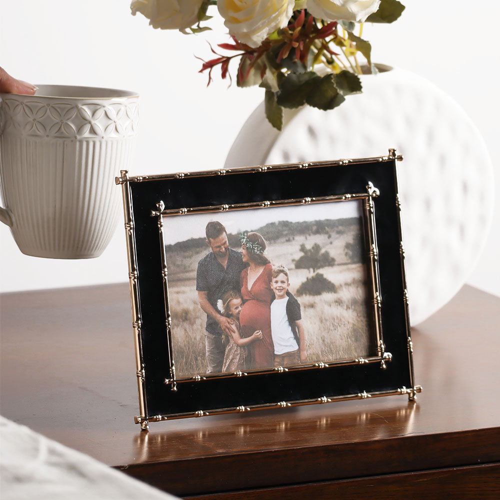 Tress Photo Frame Medium - Black Gold