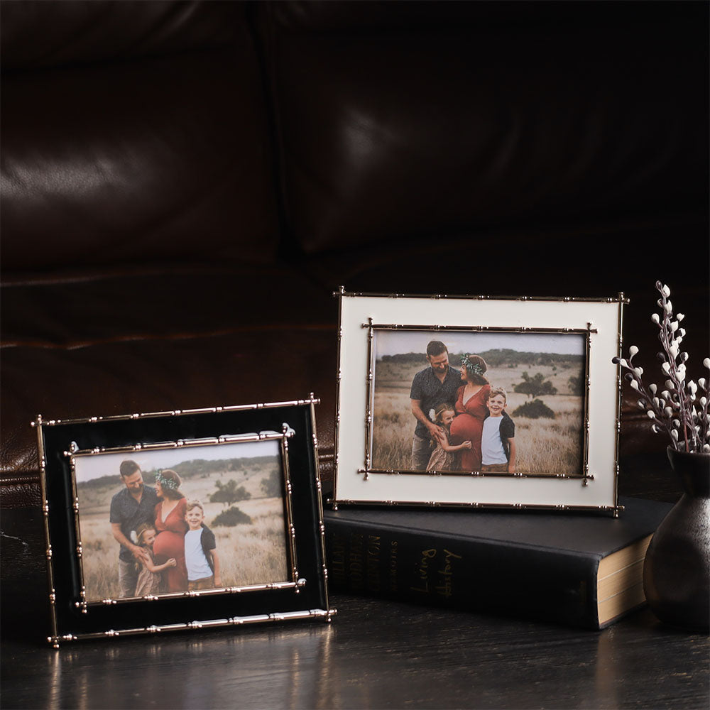 Tress Photo Frame Medium - Black Gold