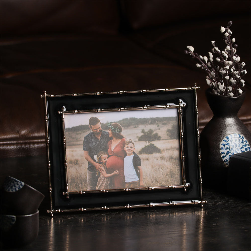 Tress Photo Frame Medium - Black Gold