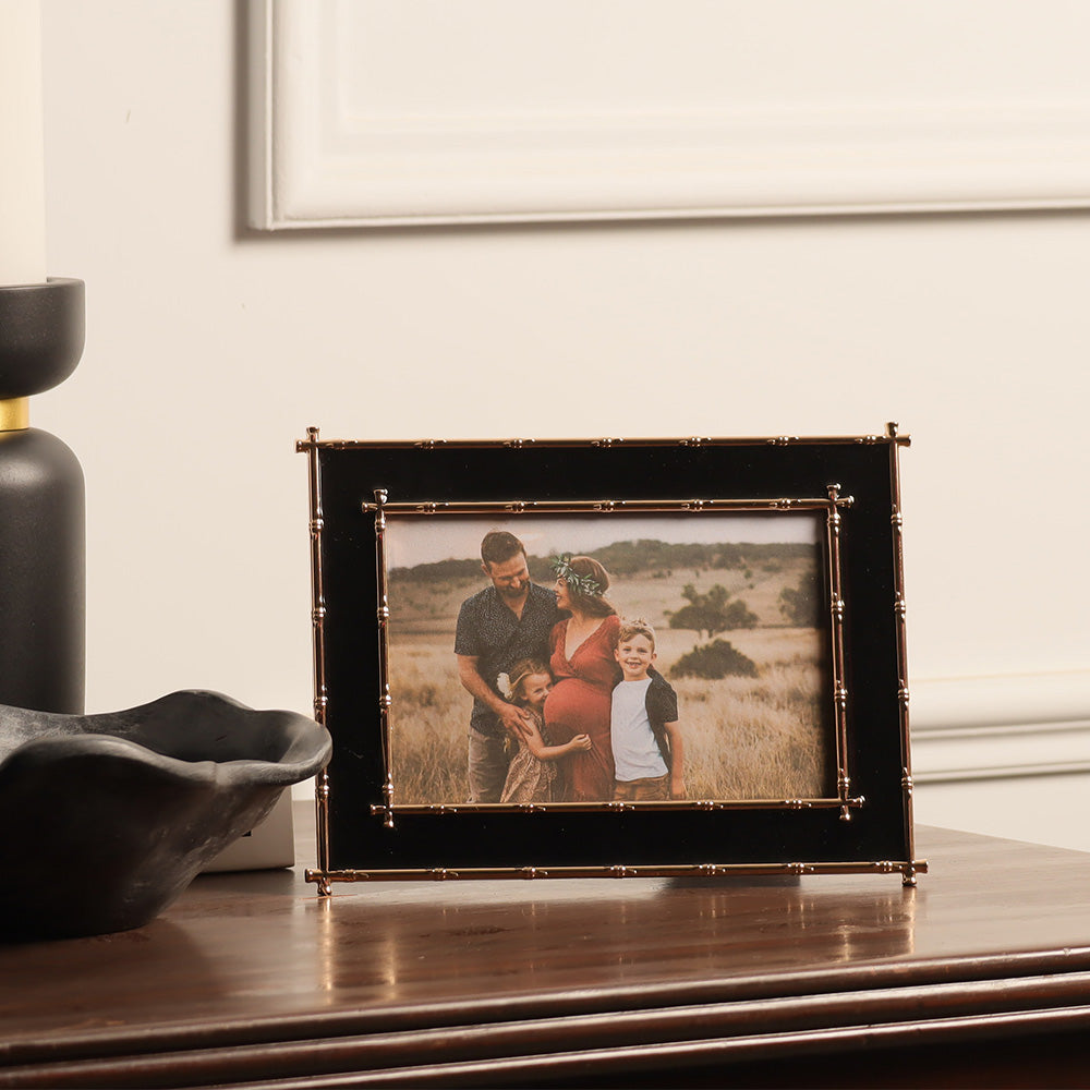 Tress Photo Frame Medium - Black Gold