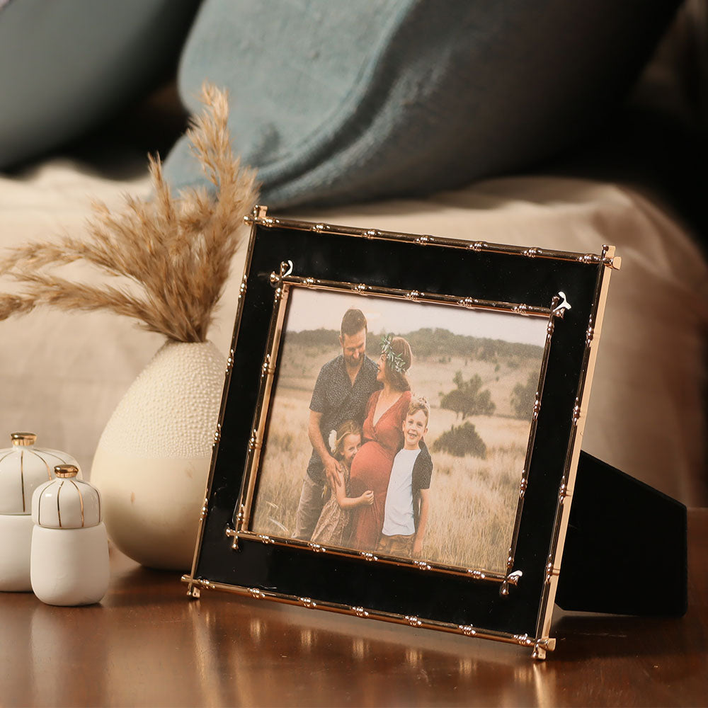 Tress Photo Frame Medium - Black Gold