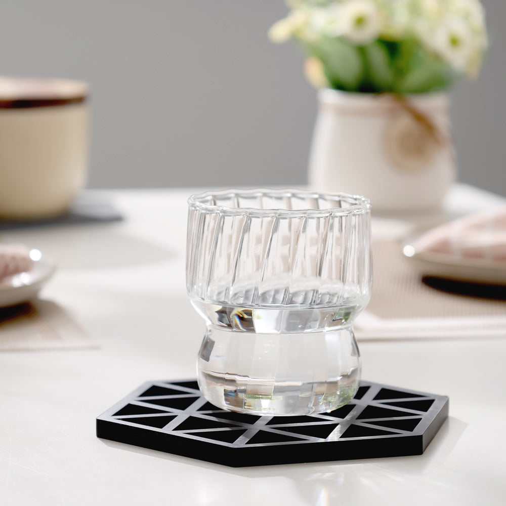 Triangles Trivet - Black