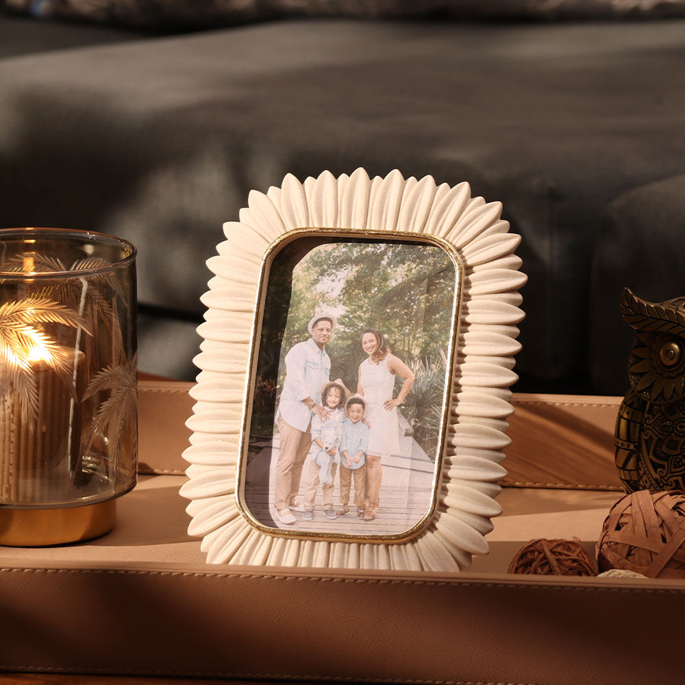 Tropicale Photo Frame Medium - Ivory Gold