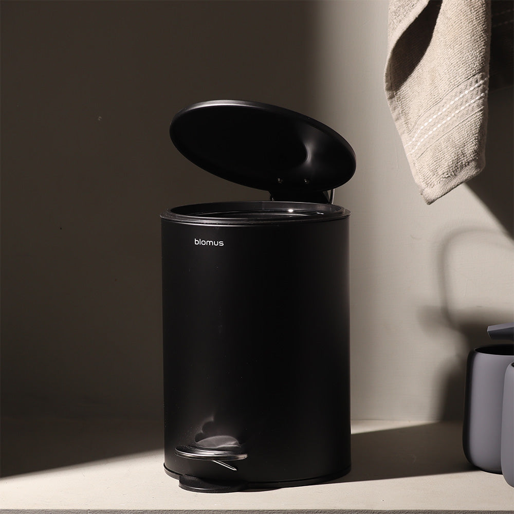 black pedal bin Blomus Tubo Pedal Bin Small