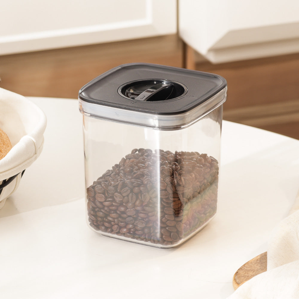 Twist Lock Storage Jar 1300ml - Black