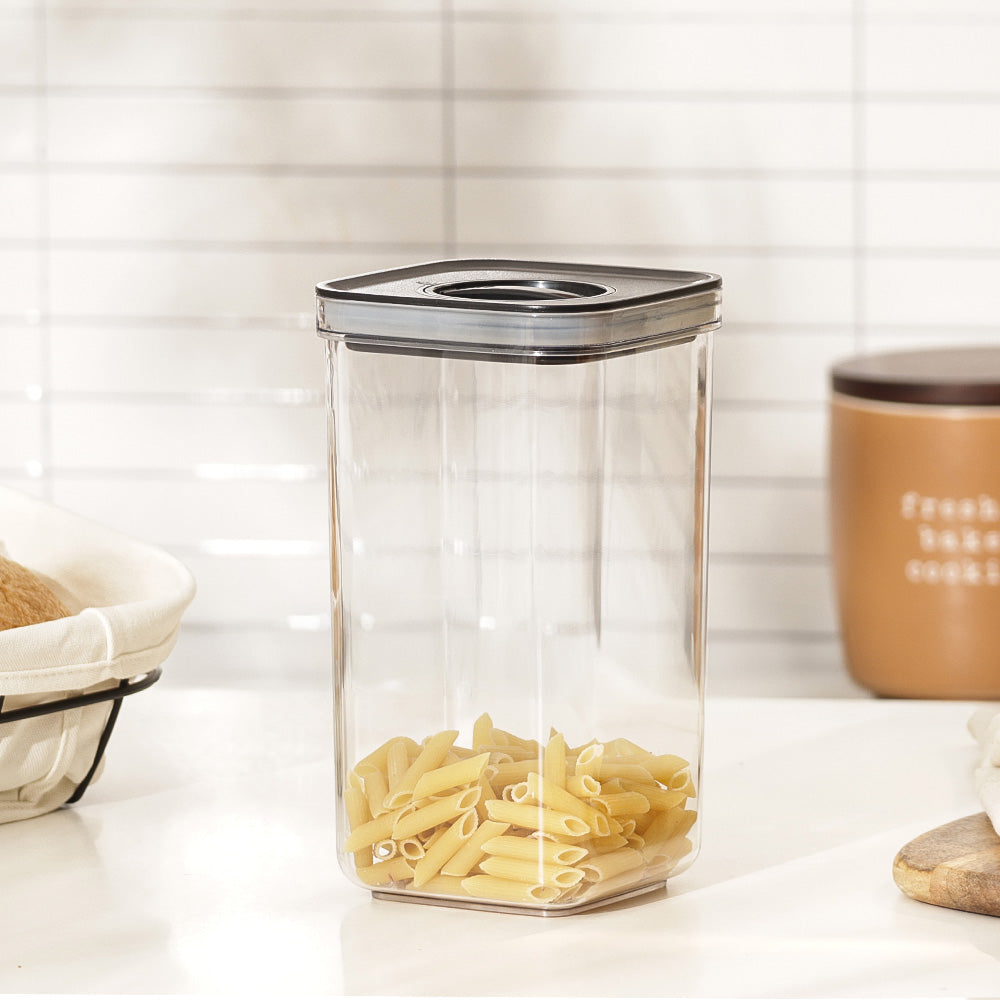 Twist Lock Storage Jar 2000ml - Black