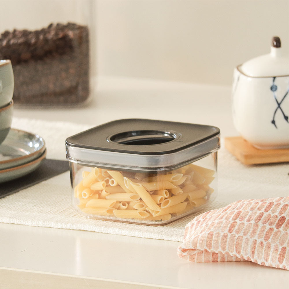 Twist Lock Storage Jar 500ml - Black