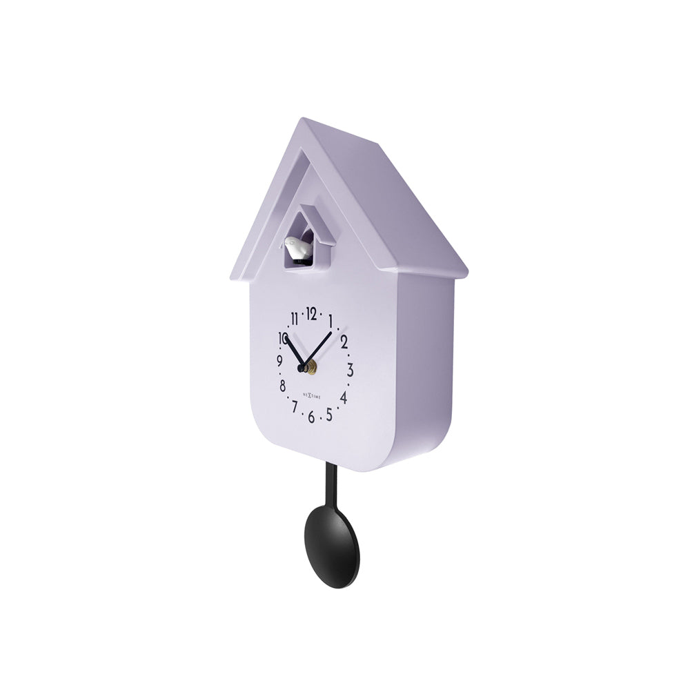 Twitter Cuckoo Wall Clock With Pendulum - Purple