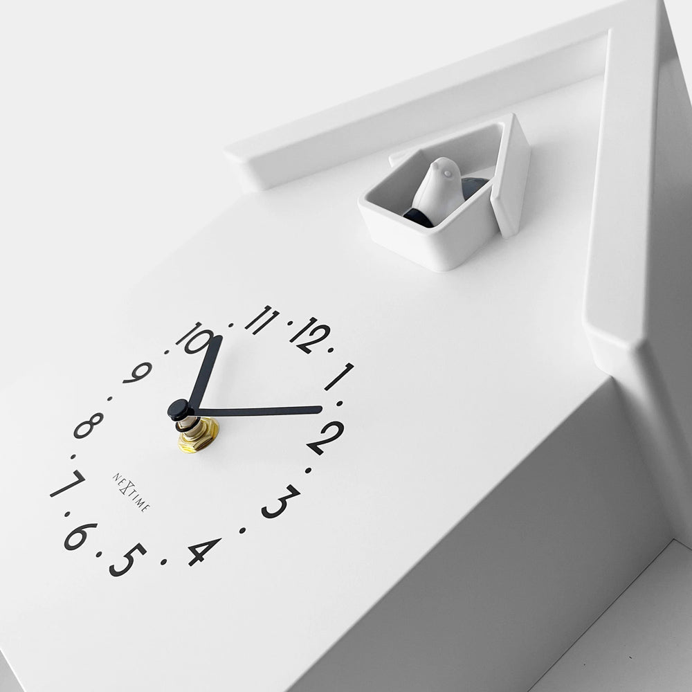 Twitter Cuckoo Wall Clock With Pendulum - White