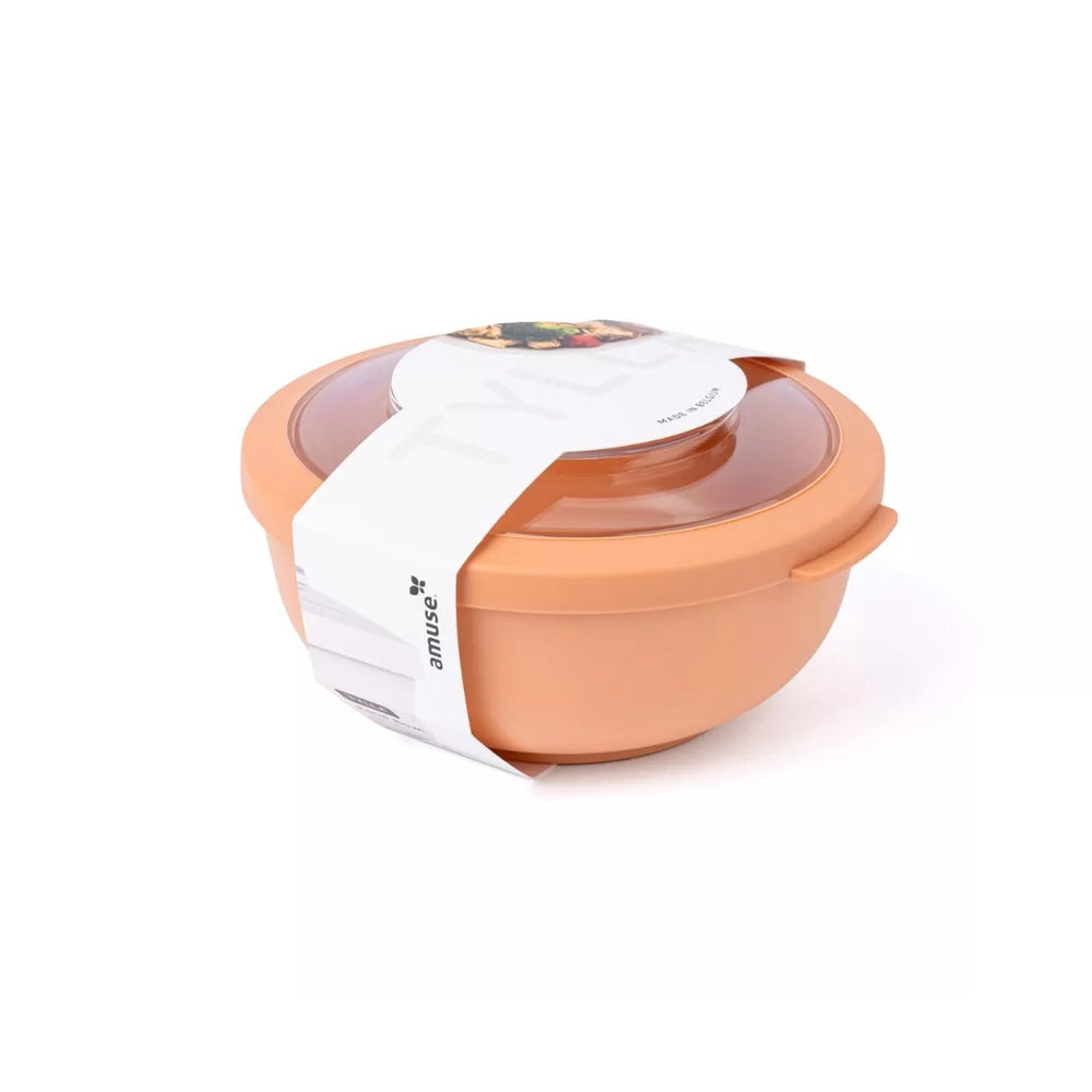 Tylla Storage Bowl with Lid 1000ml - Peach Orange