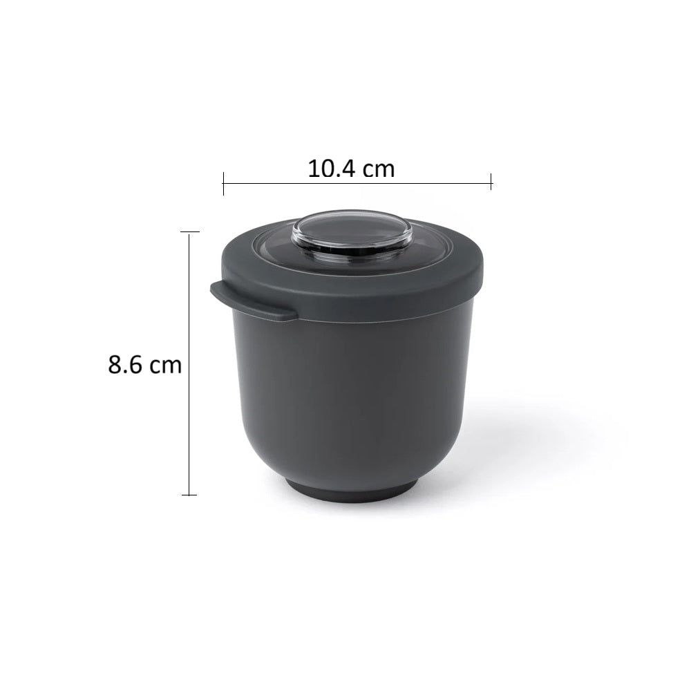 Tylla Storage Bowl with Lid 500ml - Charcoal Grey