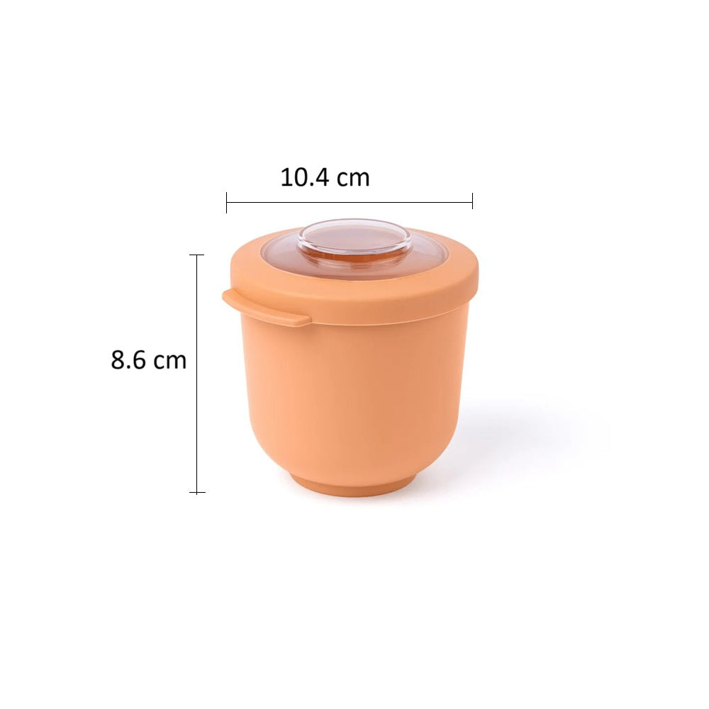 Tylla Storage Bowl with Lid 500ml - Peach Orange