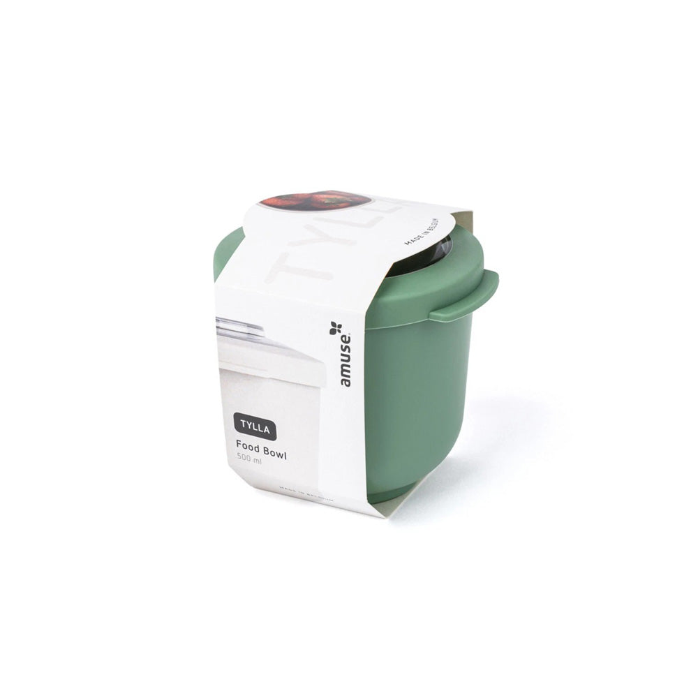 Tylla Storage Bowl with Lid 500ml - Sage Green