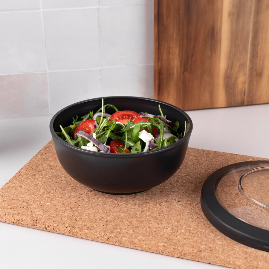 Tylla Storage Bowl with Lid 700ml - Charcoal Grey