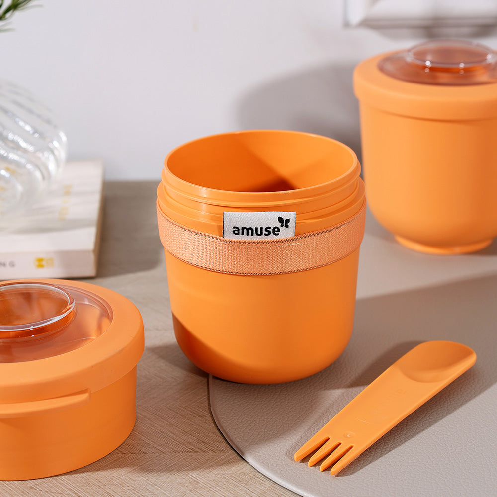 Tylla Duo Snack Box - Peach Orange
