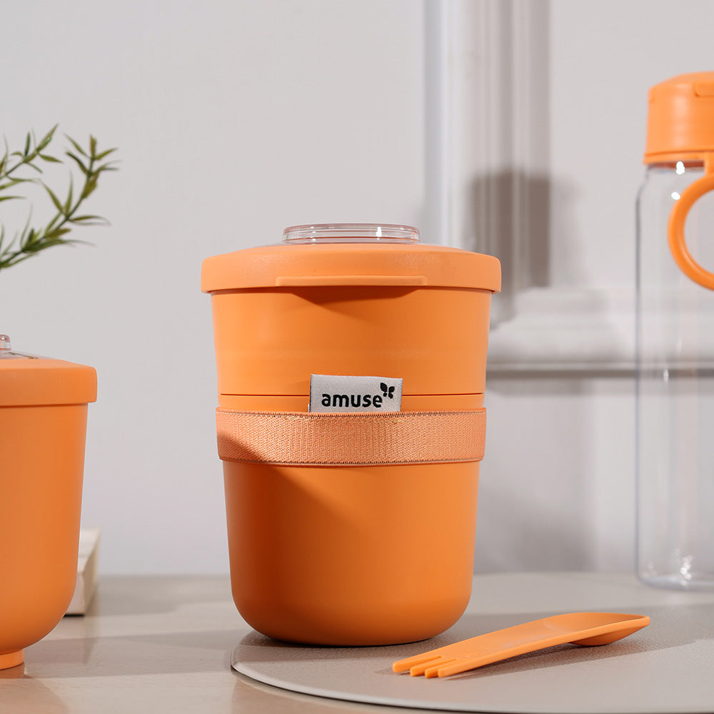 Tylla Duo Snack Box - Peach Orange