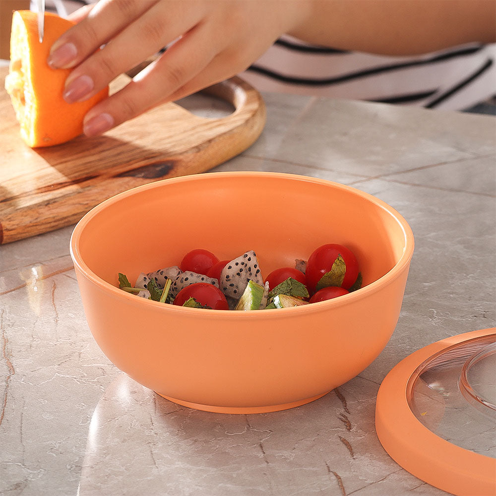 Tylla Storage Bowl with Lid 700ml - Peach Orange