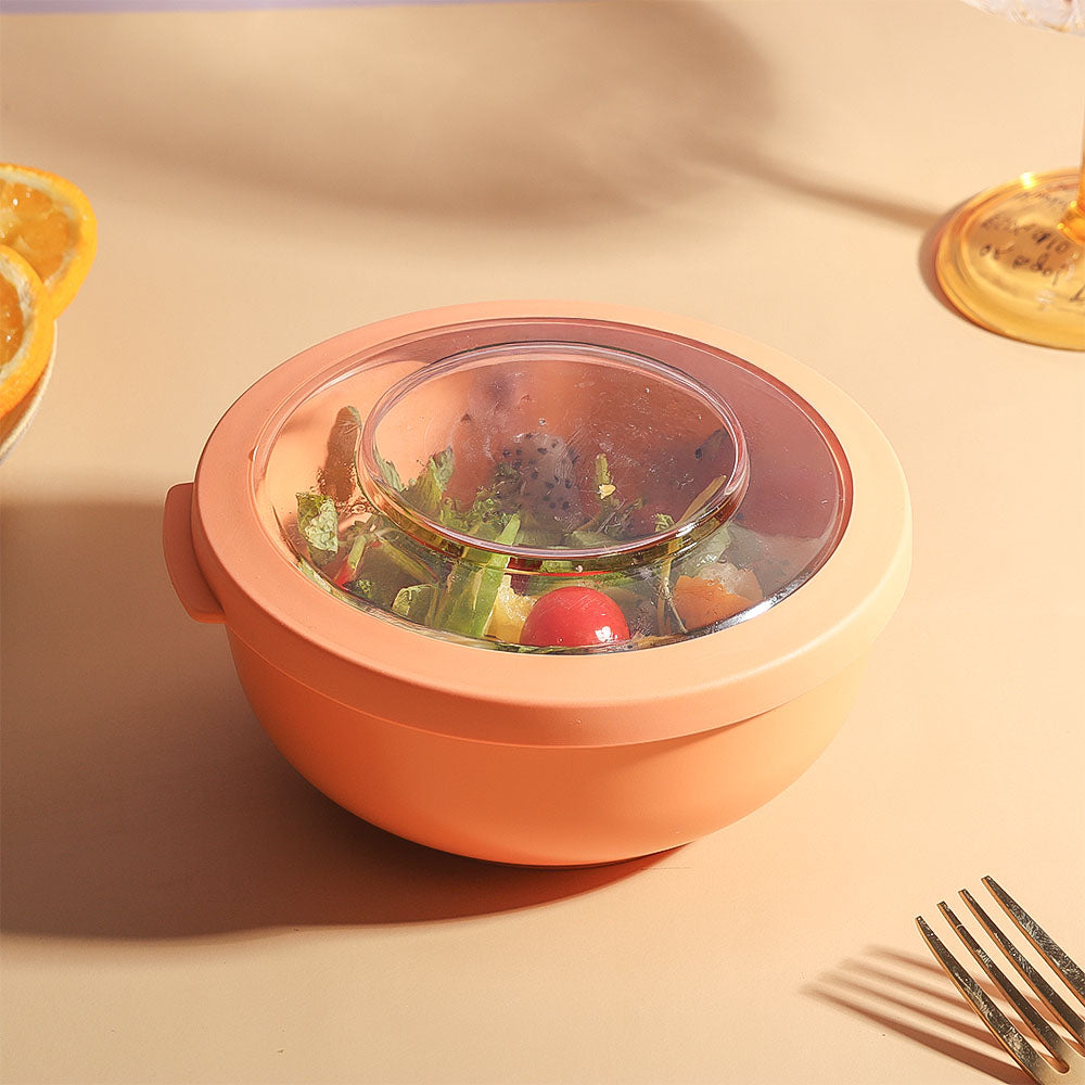 Tylla Storage Bowl with Lid 700ml - Peach Orange