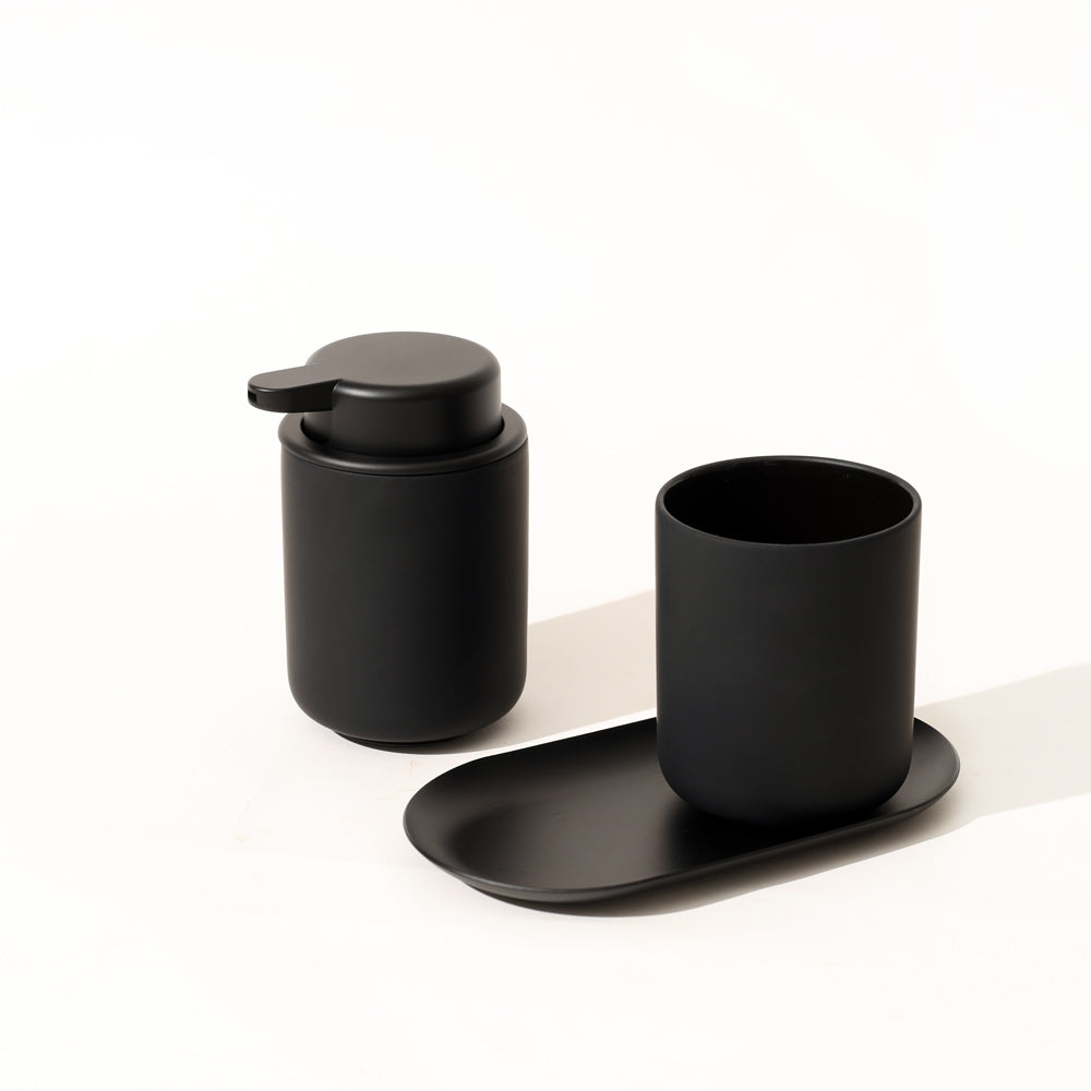 Ume 3-piece Bathroom Set - Black