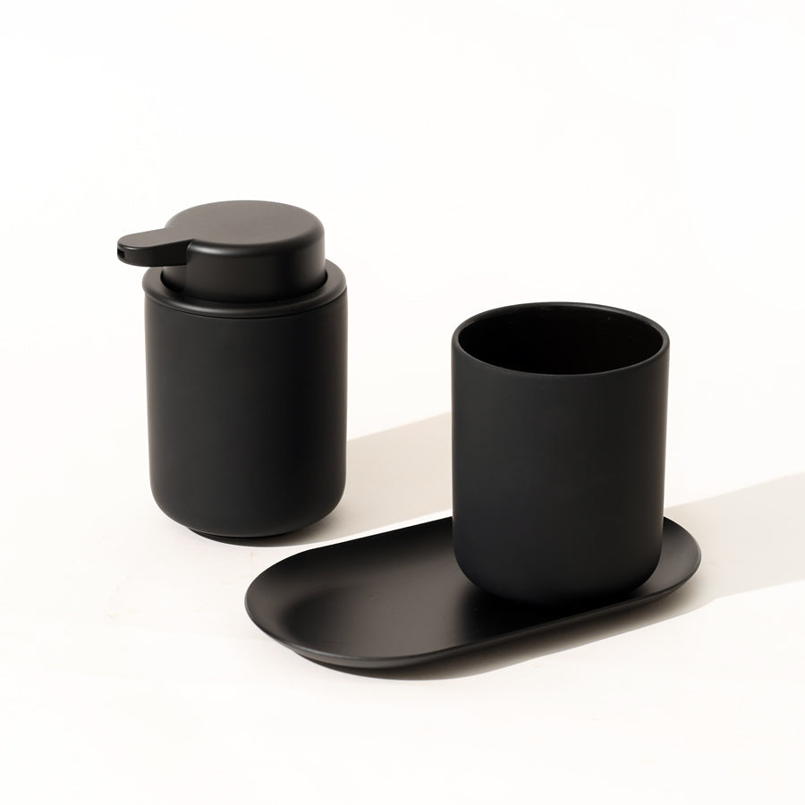 Ume 3-piece Bathroom Set - Black