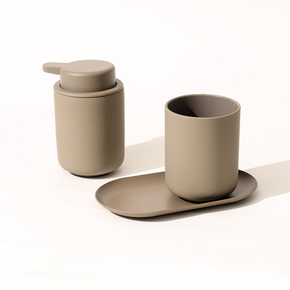 Ume 3-piece Bathroom Set - Taupe