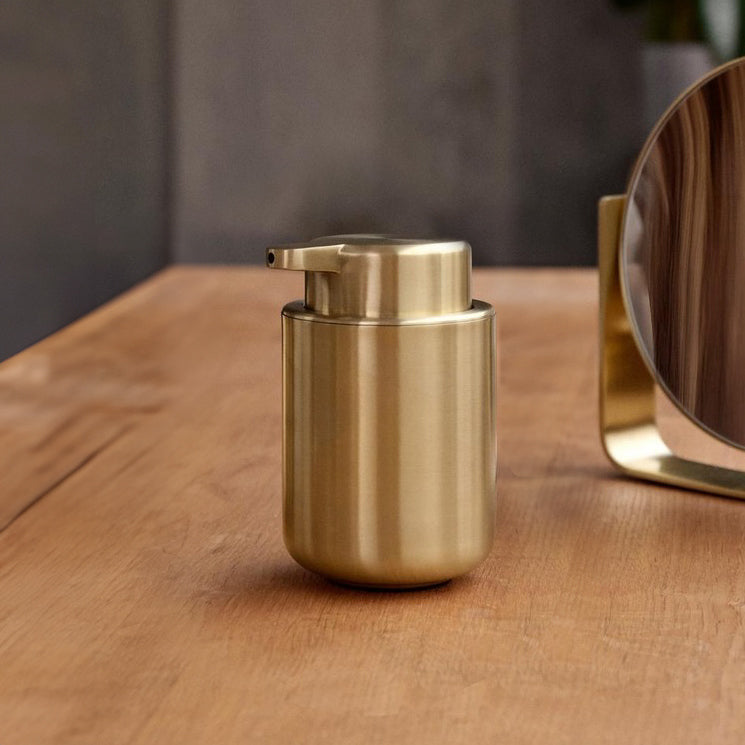 Ume Stainless Steel Soap Dispenser - Matte Brass
