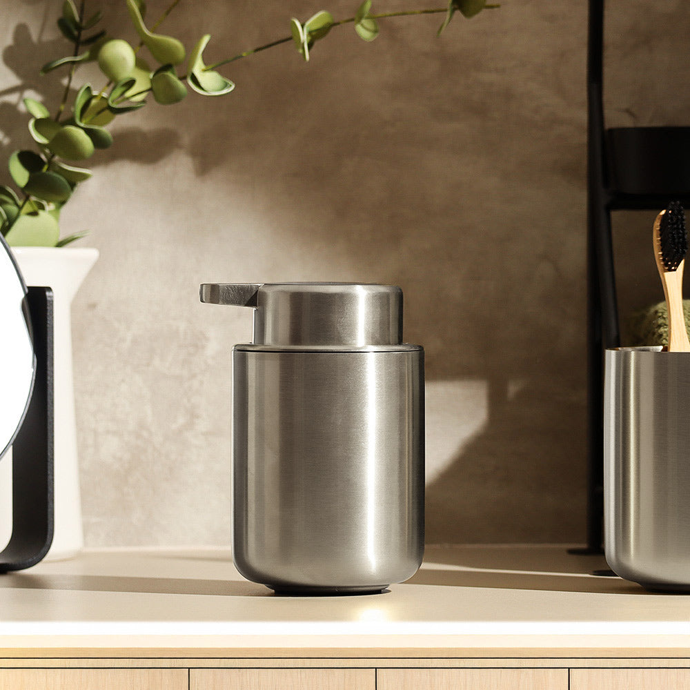 Ume Stainless Steel Soap Dispenser - Matte Steel