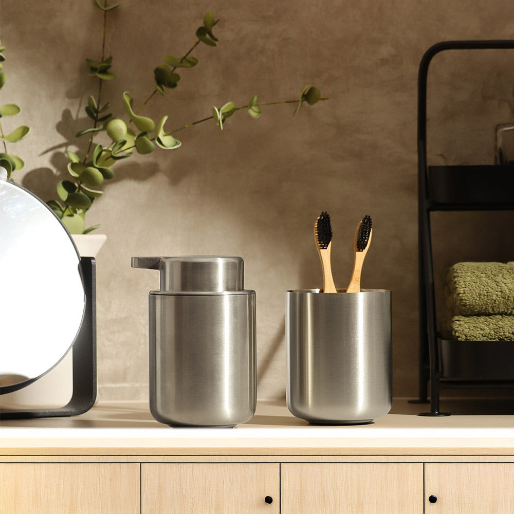 Ume Stainless Steel Soap Dispenser - Matte Steel