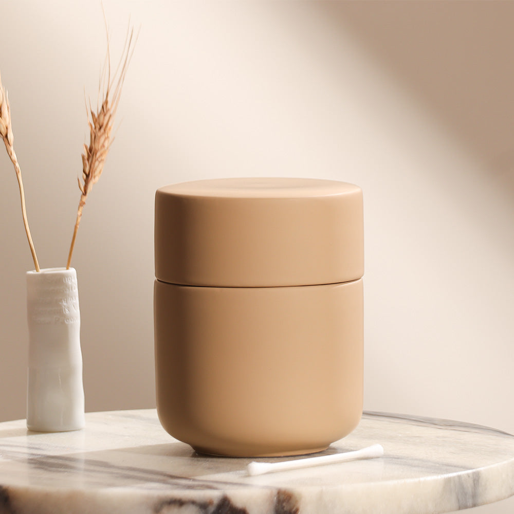 Ume Jar with Lid - Camel