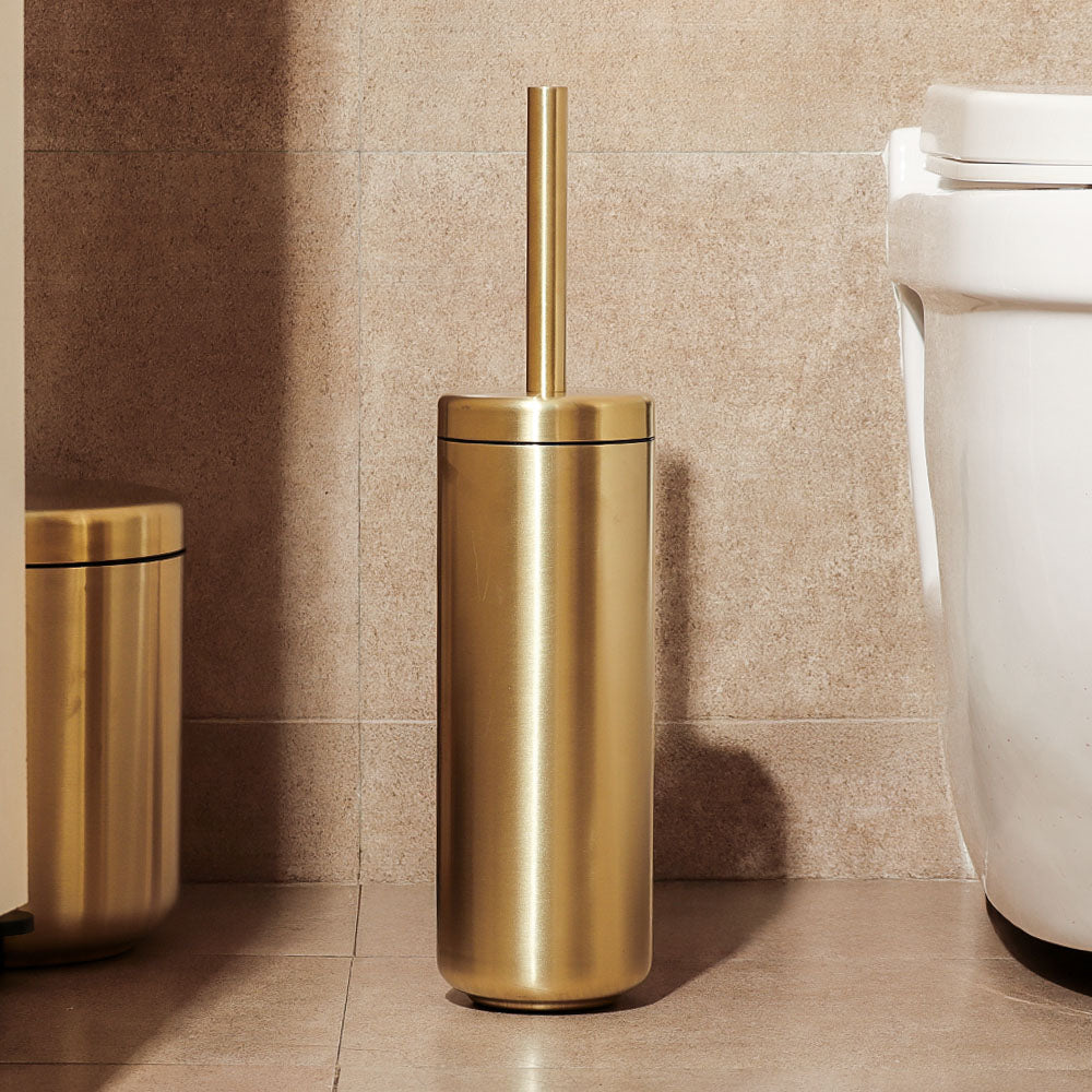 Ume Stainless Steel Toilet Brush - Matte Brass