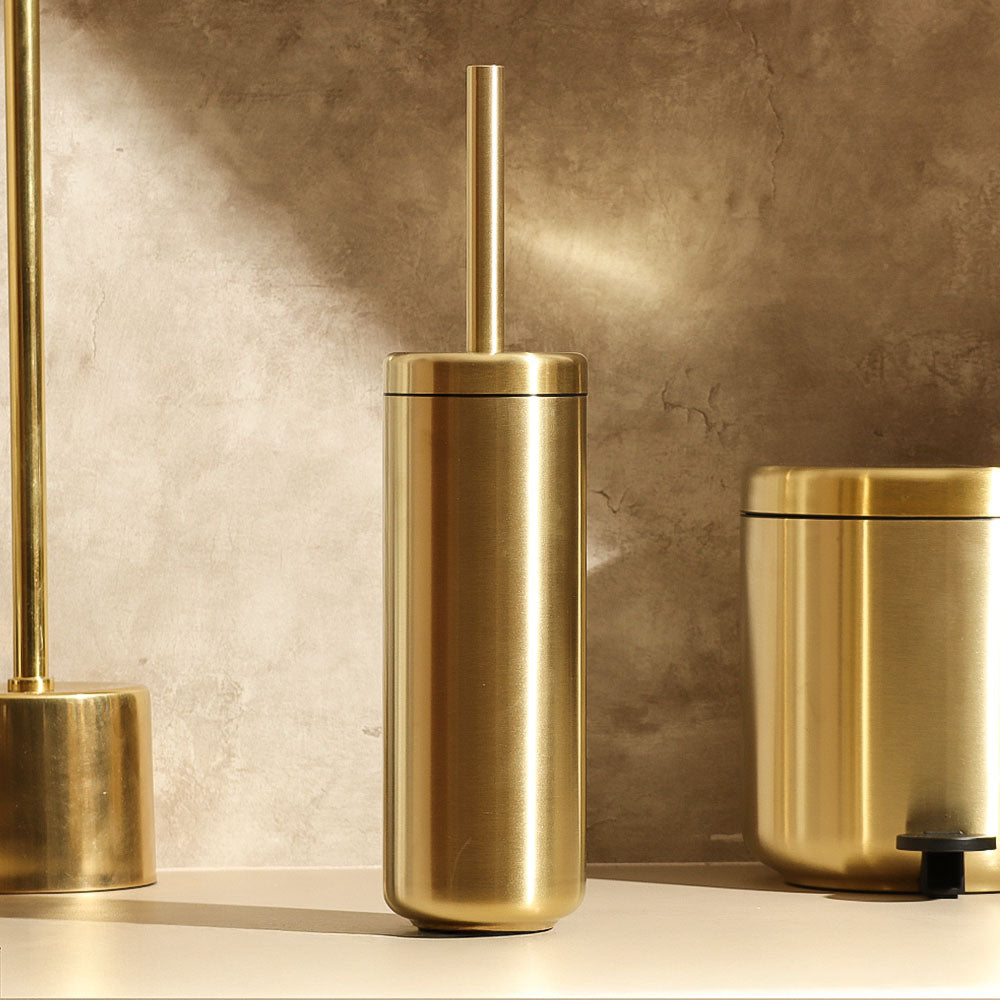Ume Stainless Steel Toilet Brush - Matte Brass