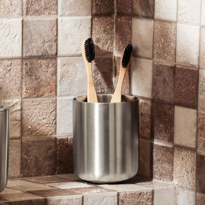 Ume Stainless Steel Toothbrush Tumbler - Matte Steel