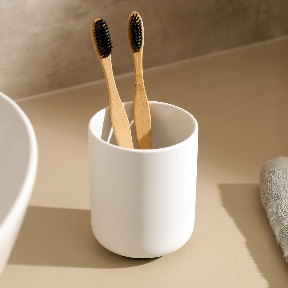 Ume Toothbrush Tumbler - White