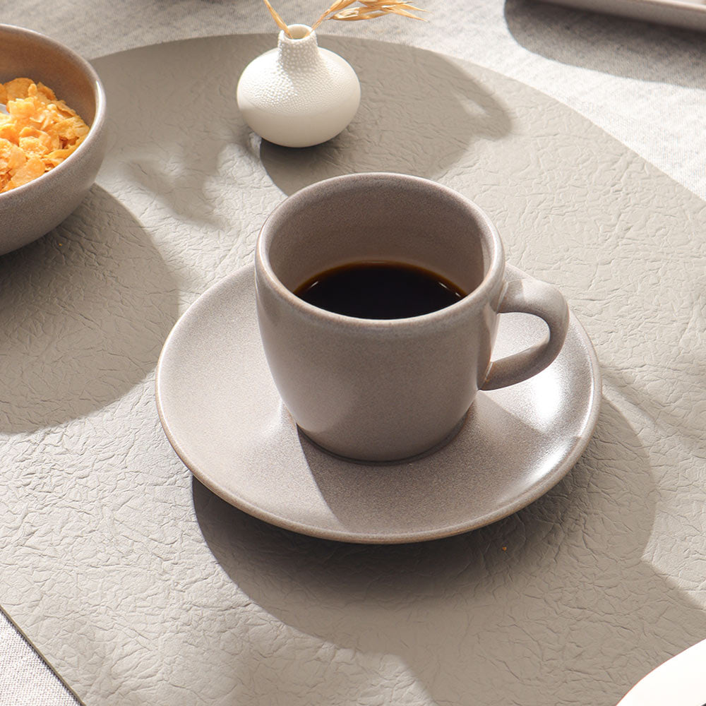Urban Cup and Saucer Set - Grey