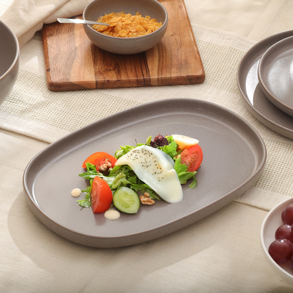 Urban Oval Platter - Grey