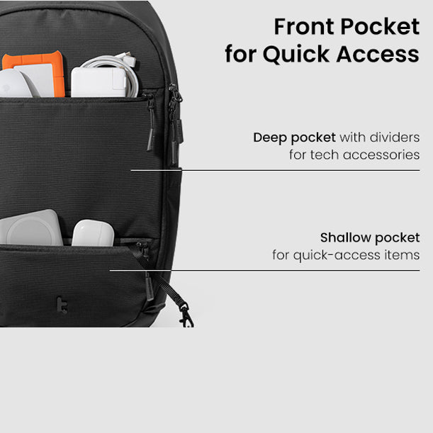 UrbanEx T77 Laptop Backpack 26L - Black