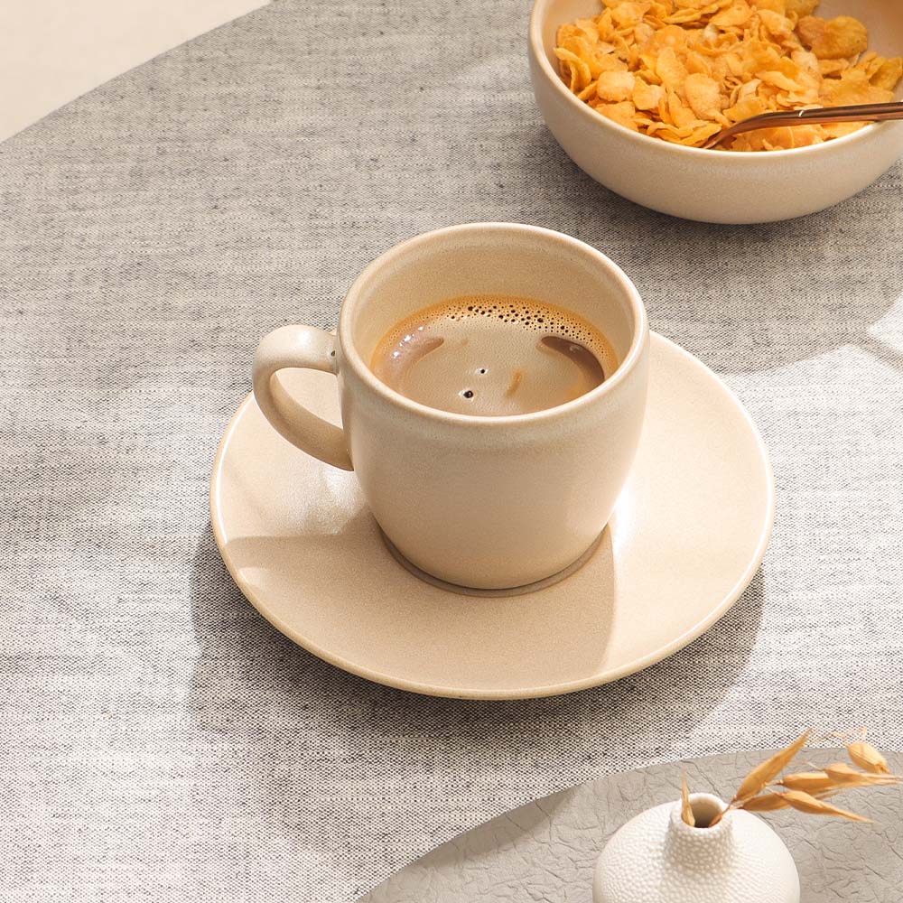 Urban Cup and Saucer Set - Taupe
